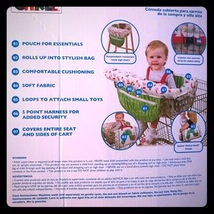 Infant Shopping cart and high chair cover